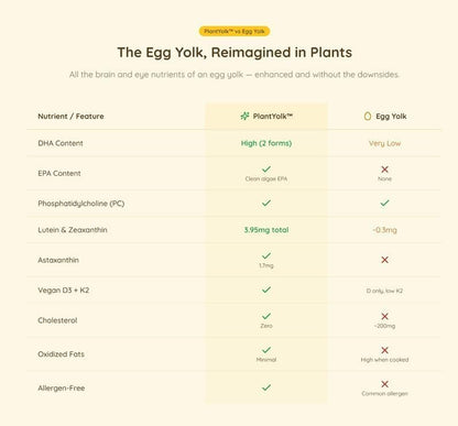 Vegan Omega 3 + D3, Choline, Lutein and Zeaxanthin + astaxanthin + DHA + EPA from Algal Oil - Eye and Brain Support | 120 Capsules